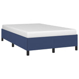 Cadre de lit sans matelas bleu 120x190 cm tissu