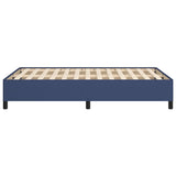 Cadre de lit sans matelas bleu 120x190 cm tissu