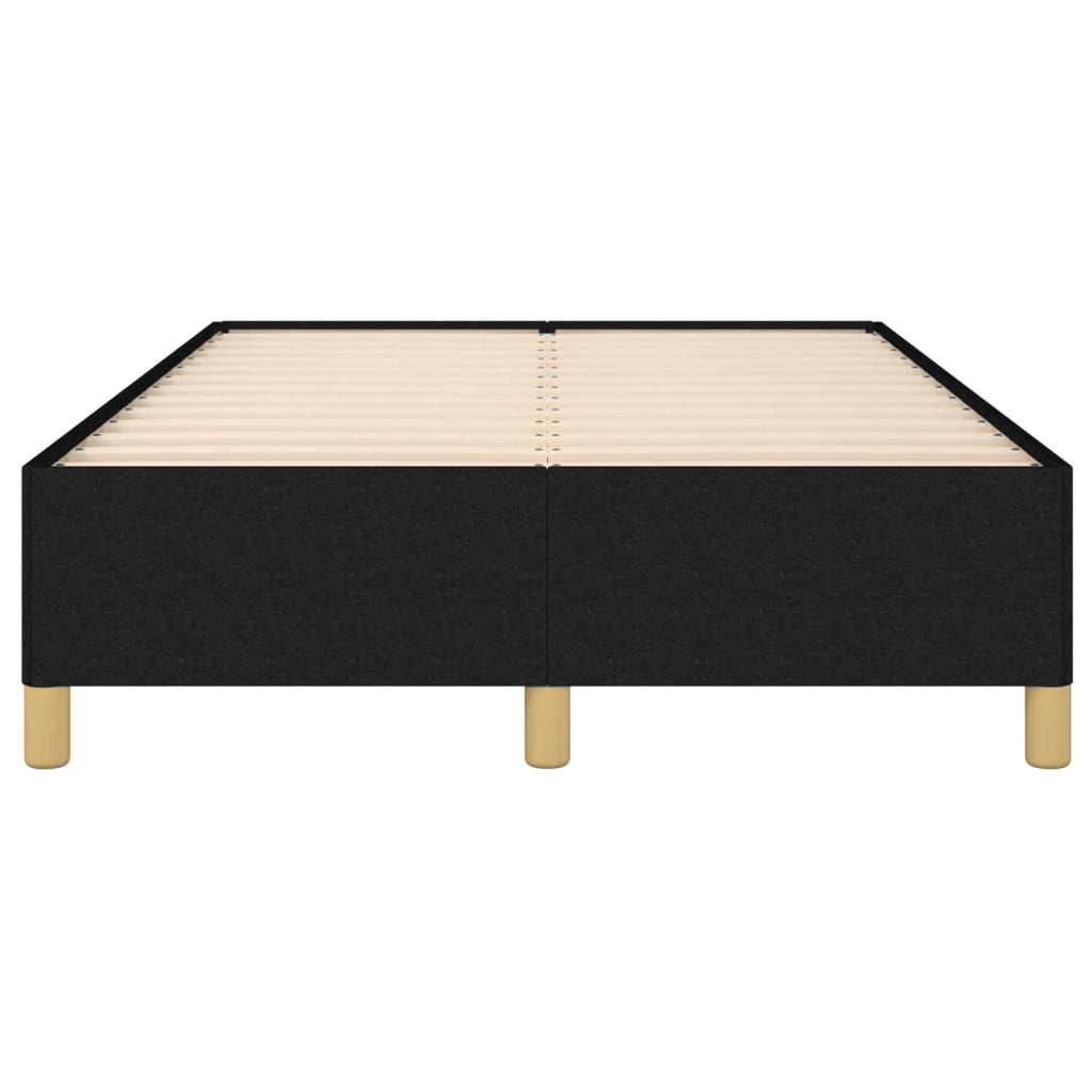 Cadre de lit sans matelas noir 120x190 cm tissu