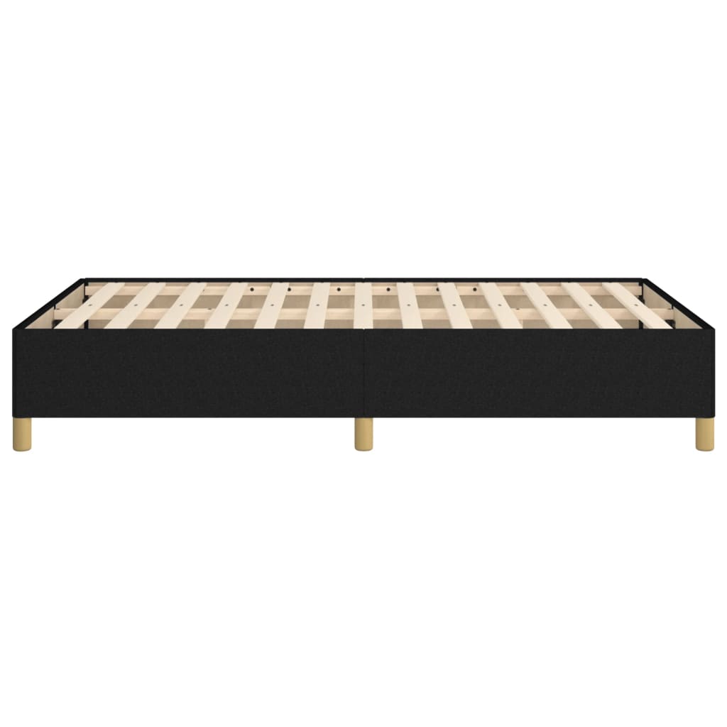 Cadre de lit sans matelas noir 120x190 cm tissu