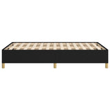 Cadre de lit sans matelas noir 120x190 cm tissu