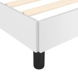 Cadre de lit sans matelas blanc 120x190 cm similicuir