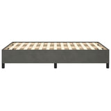 Cadre de lit sans matelas gris foncé 120x190 cm velours