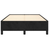 Cadre de lit sans matelas noir 120x190 cm velours