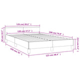 Bettgestell ohne Matratze aus schwarzem Stoff 120x190 cm