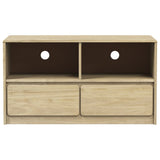 Meuble TV SAUDA chêne 99x43x55 cm bois de pin massif