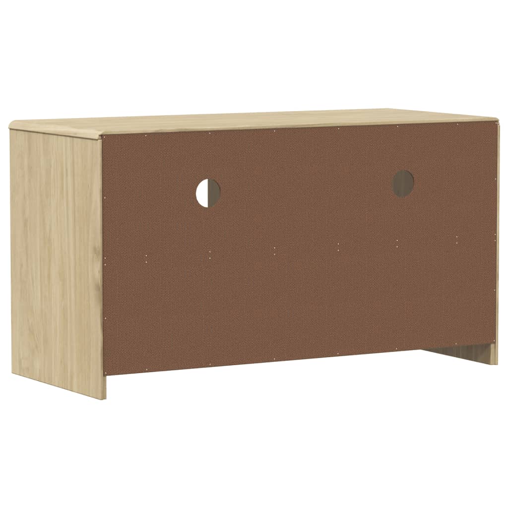 Meuble TV SAUDA chêne 99x43x55 cm bois de pin massif