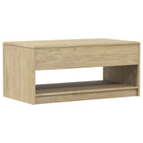 Table basse SAUDA chêne 99x55x45 cm bois de pin massif