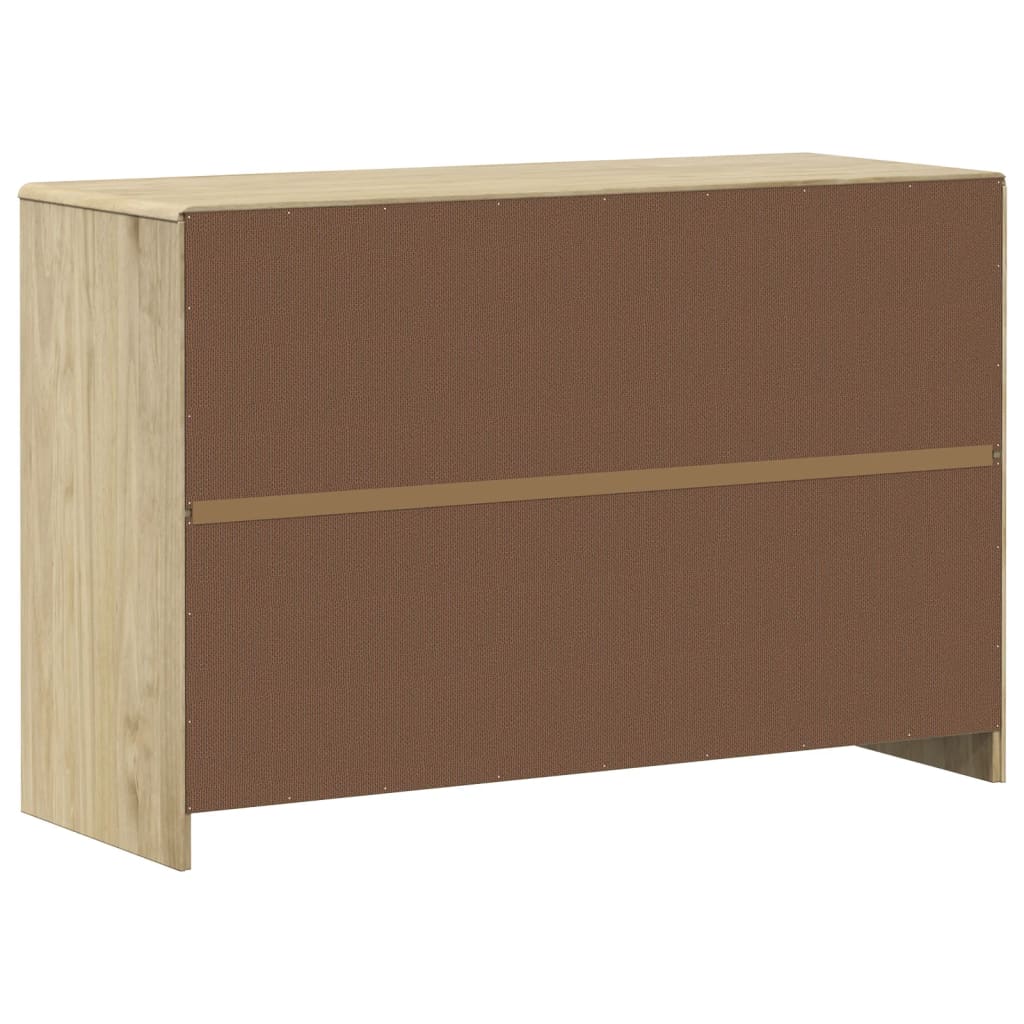 SAUDA Eichen-Sideboard 114x43x75,5 cm, massives Kiefernholz