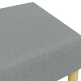 Repose-pied gris clair 77x55x31 cm tissu