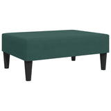 Repose-pied vert foncé 77x55x31 cm velours