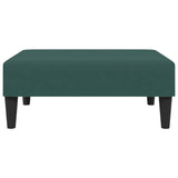 Repose-pied vert foncé 77x55x31 cm velours