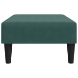 Repose-pied vert foncé 77x55x31 cm velours