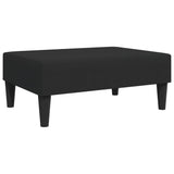 Repose-pied noir 77x55x31 cm velours