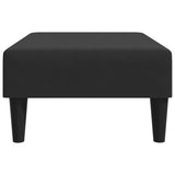 Repose-pied noir 77x55x31 cm velours