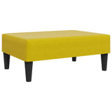 Repose-pied jaune 77x55x31 cm velours