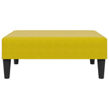 Repose-pied jaune 77x55x31 cm velours