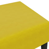 Repose-pied jaune 77x55x31 cm velours