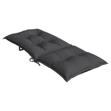 Coussins de chaise à dossier haut lot de 4 anthracite mélangé