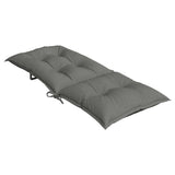 Coussins de chaise à dossier haut lot de 6 gris foncé mélangé