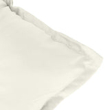 Coussins de chaise à dossier haut lot de 4 crème mélangé tissu