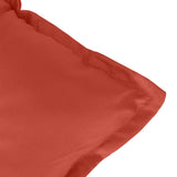 Coussins de chaise à dossier haut lot de 2 rouge mélangé tissu