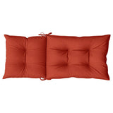 Coussins de chaise à dossier haut lot de 4 rouge mélangé tissu