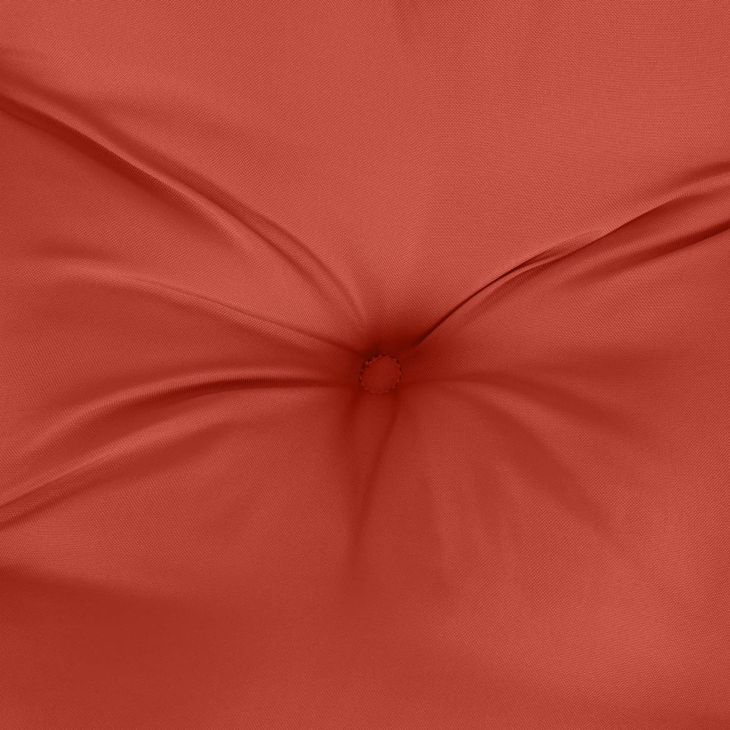 Coussins de chaise à dossier haut lot de 4 rouge mélangé tissu