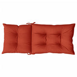 Coussins de chaise à dossier haut lot de 6 rouge mélangé tissu