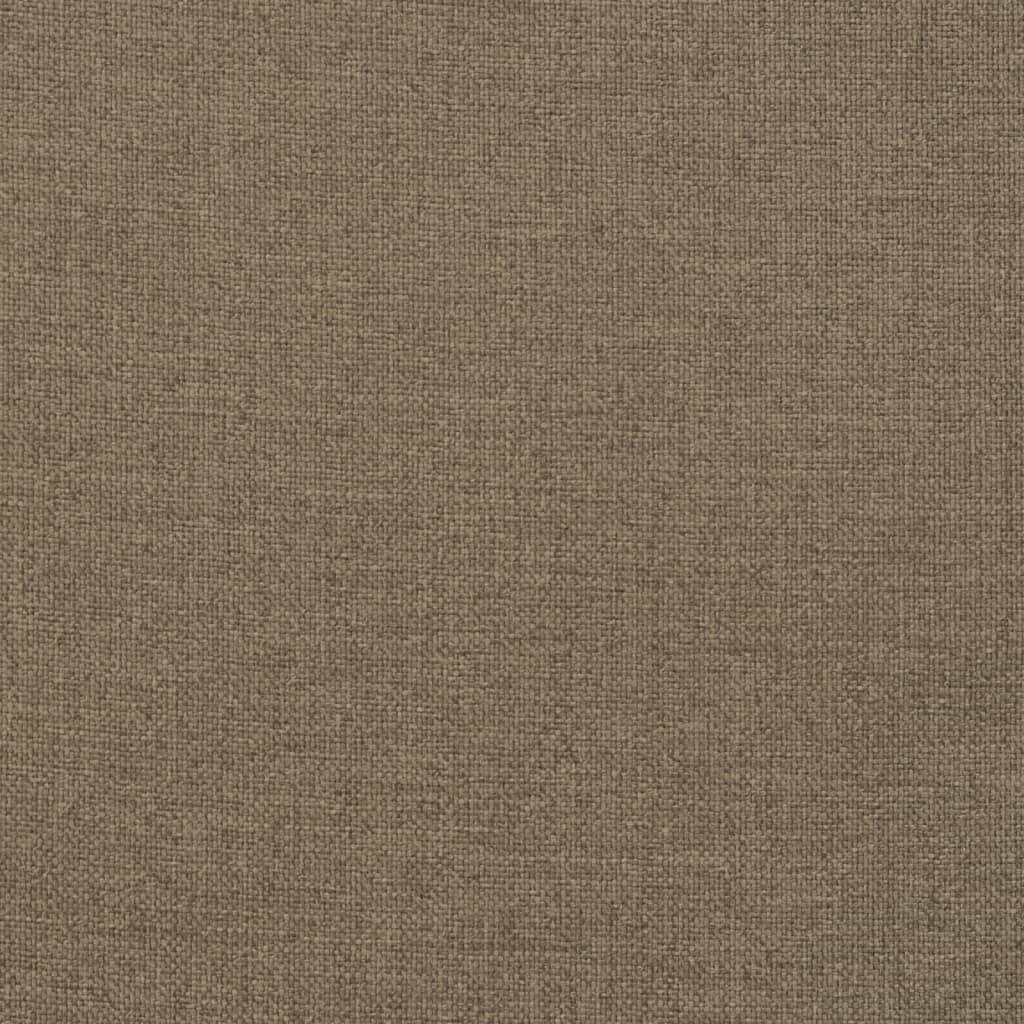 Coussins de chaise à dossier haut lot de 2 taupe mélangé tissu