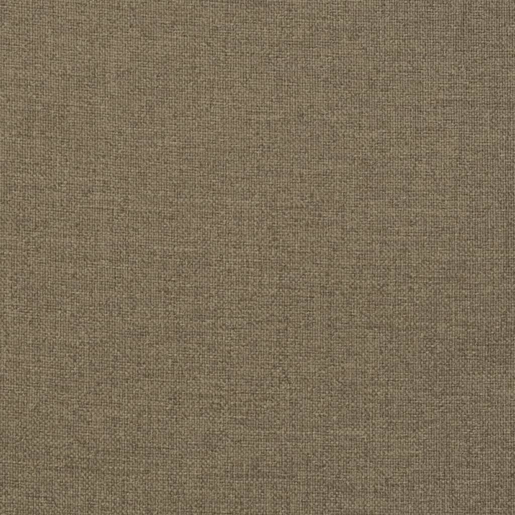 Coussins de chaise à dossier haut lot de 6 taupe mélangé tissu