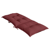 Coussins de chaise dossier haut lot de 6 rouge bordeaux mélangé