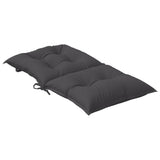 Coussins de chaise à dossier bas lot de 4 anthracite mélangé