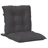 Coussins de chaise à dossier bas lot de 6 anthracite mélangé