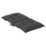 Coussins de chaise à dossier bas lot de 6 anthracite mélangé