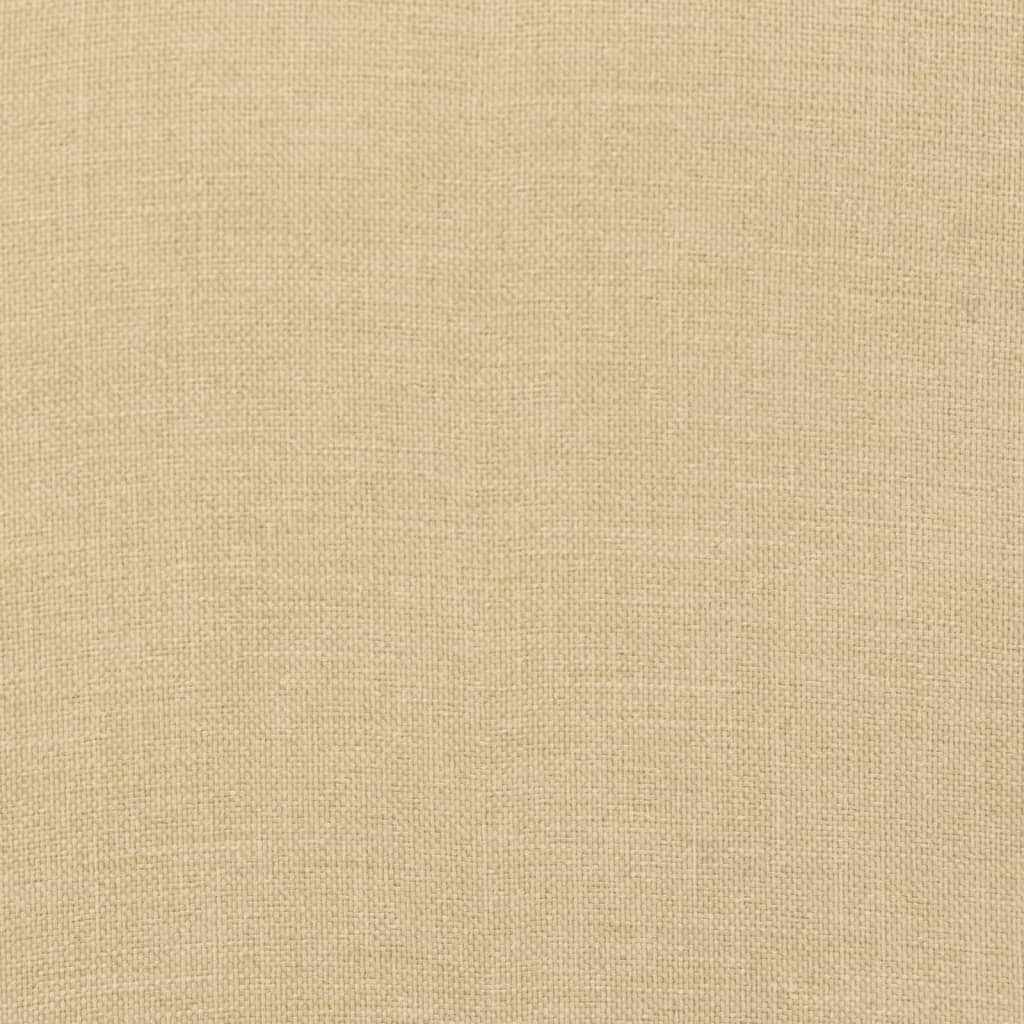 Coussins de chaise à dossier bas lot de 4 beige mélangé tissu