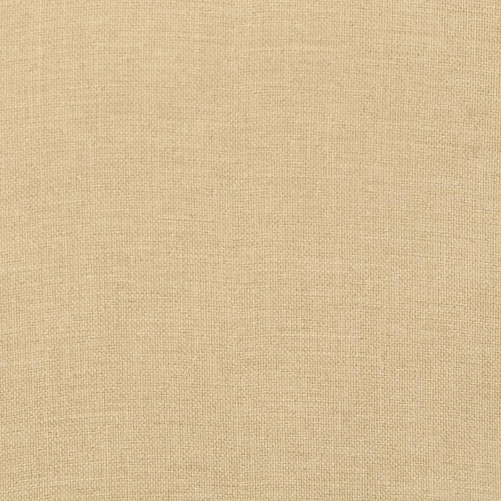 Coussins de chaise à dossier bas lot de 6 beige mélangé tissu