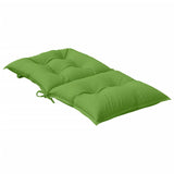 Coussins de chaise à dossier bas lot de 4 vert mélangé tissu