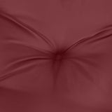 Low Back Chair Cushions Set of 4 Burgundy Red Mix