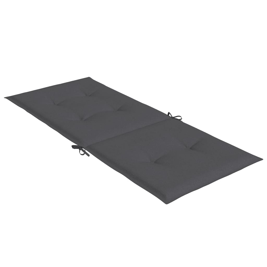 Coussins de chaise à dossier haut lot de 4 anthracite mélangé