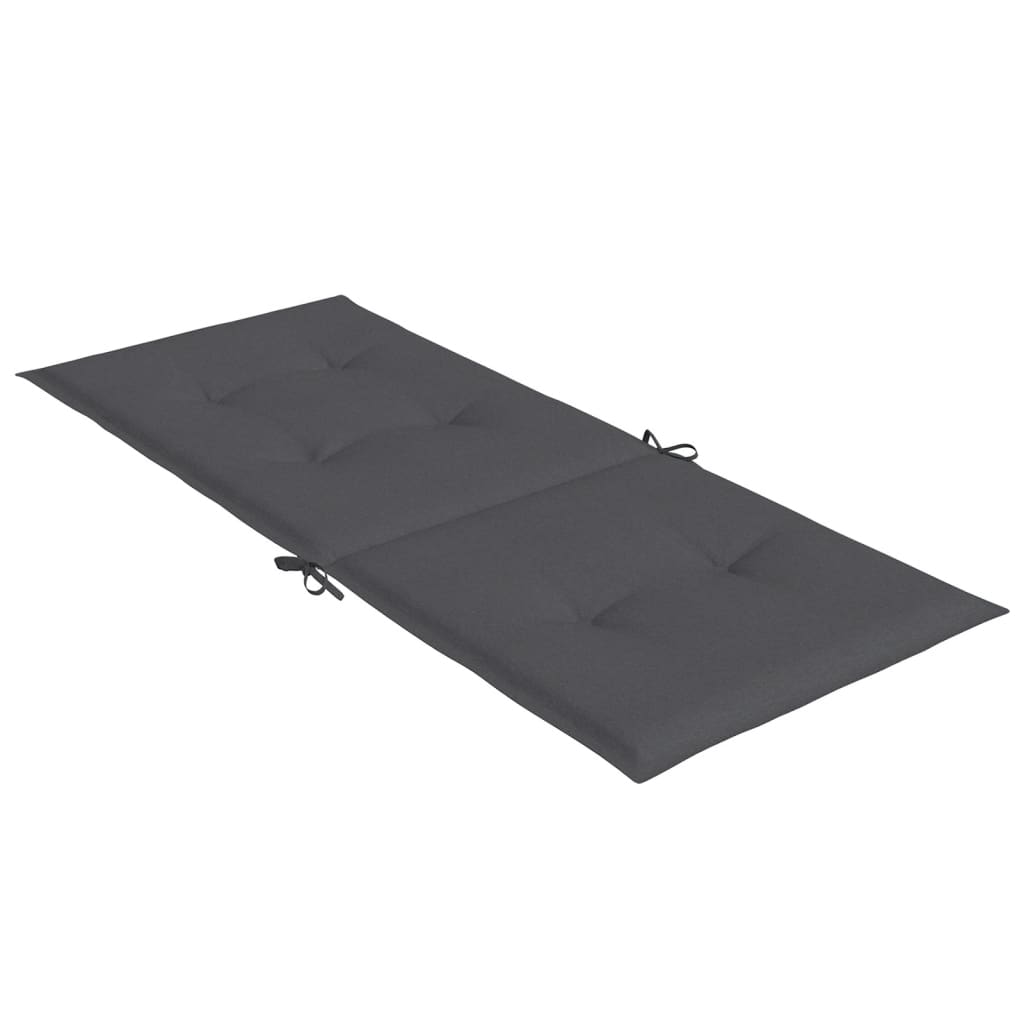 Coussins de chaise à dossier haut lot de 6 anthracite mélangé