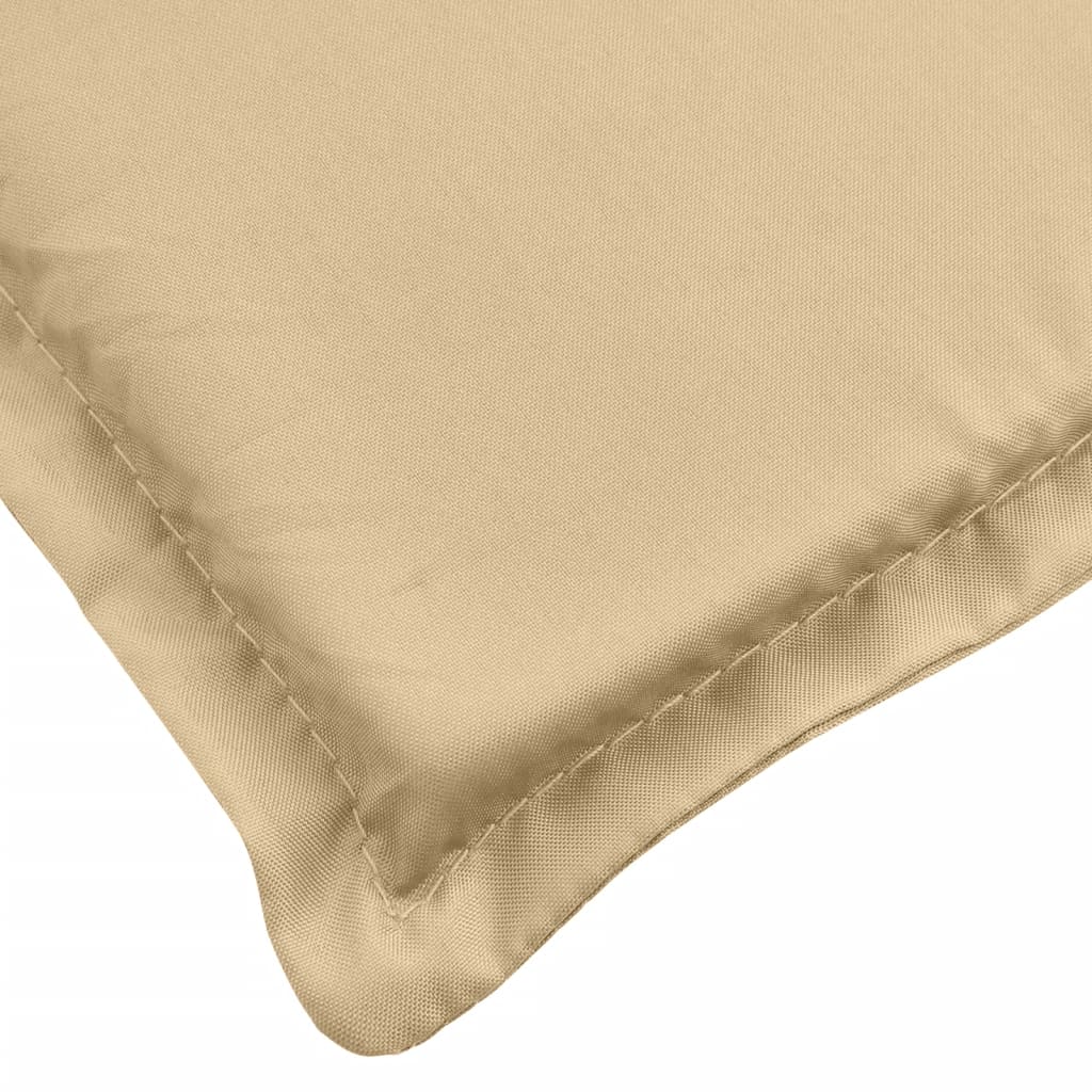 Coussins de chaise à dossier haut lot de 2 beige mélangé tissu