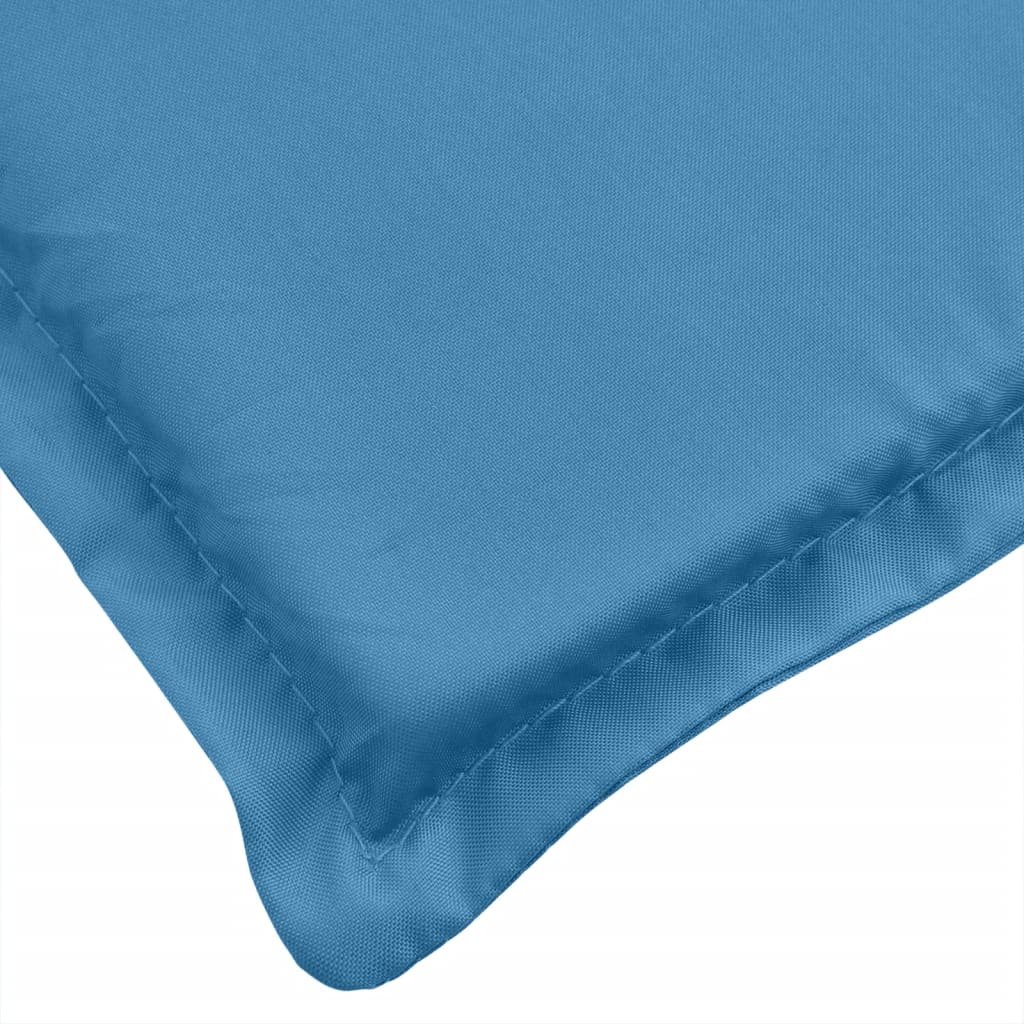 Coussins de chaise à dossier haut lot de 2 bleu mélangé tissu