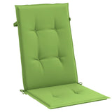 Coussins de chaise à dossier haut lot de 2 vert mélangé tissu