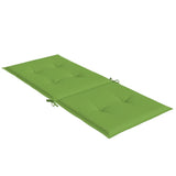 Coussins de chaise à dossier haut lot de 2 vert mélangé tissu