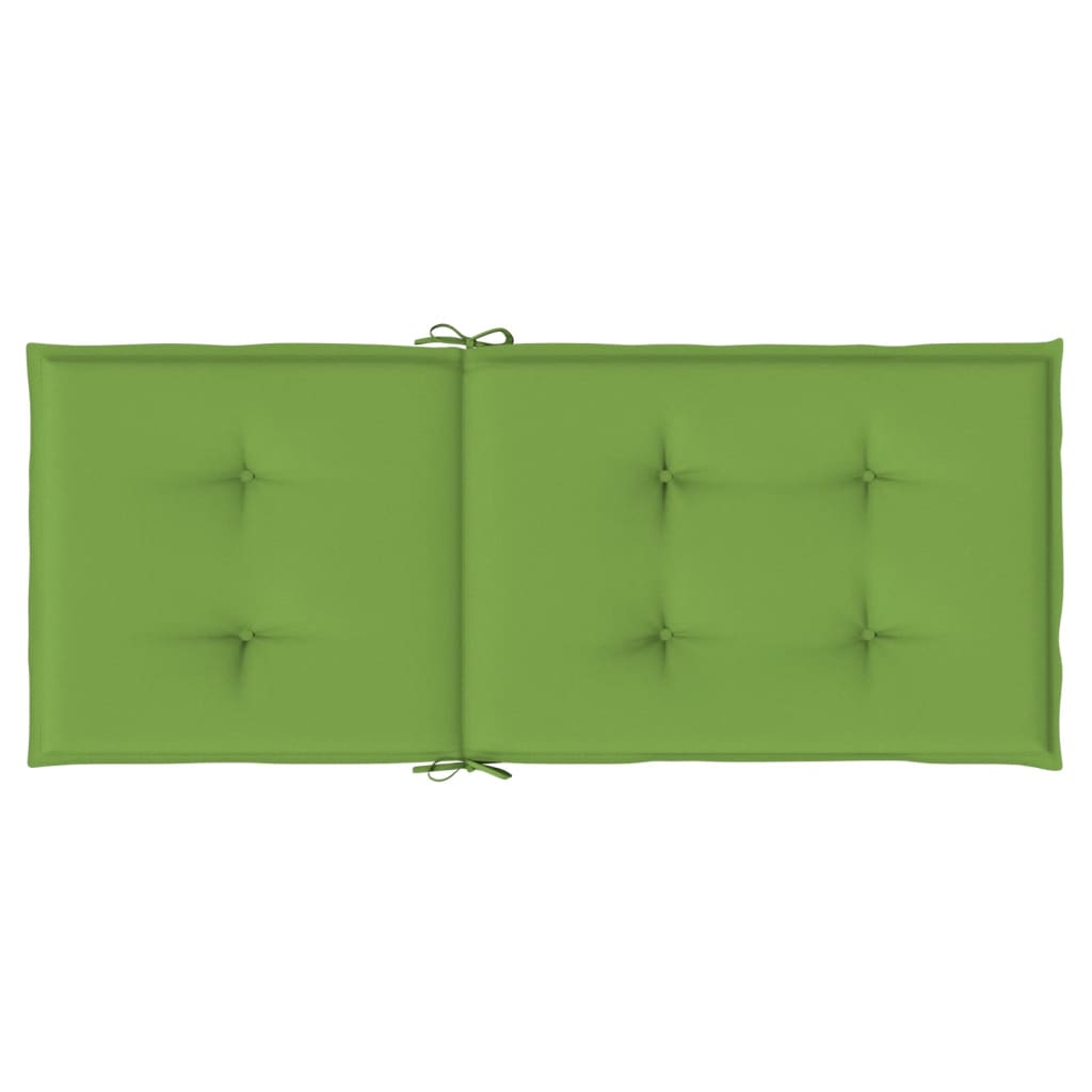 Coussins de chaise à dossier haut lot de 2 vert mélangé tissu