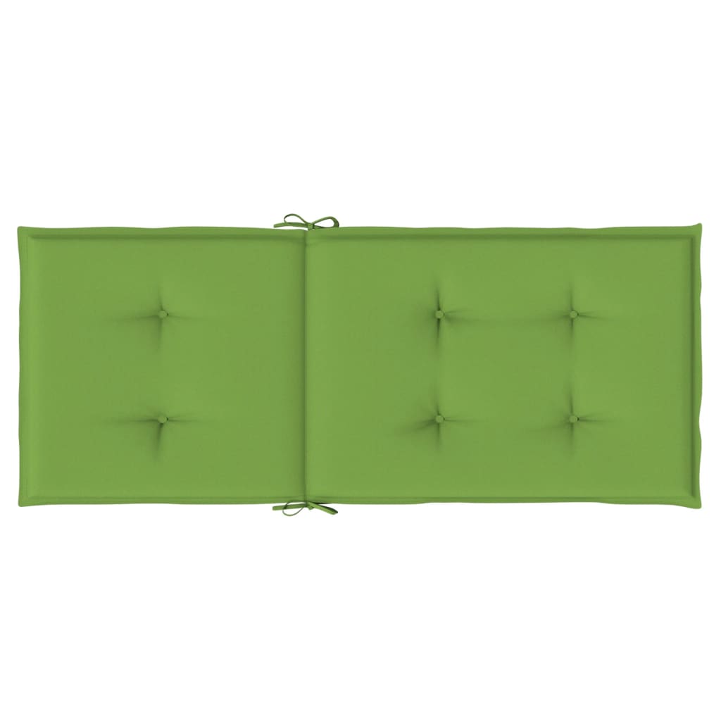 Coussins de chaise à dossier haut lot de 4 vert mélangé tissu