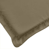 Coussins de chaise à dossier haut lot de 2 taupe mélangé tissu