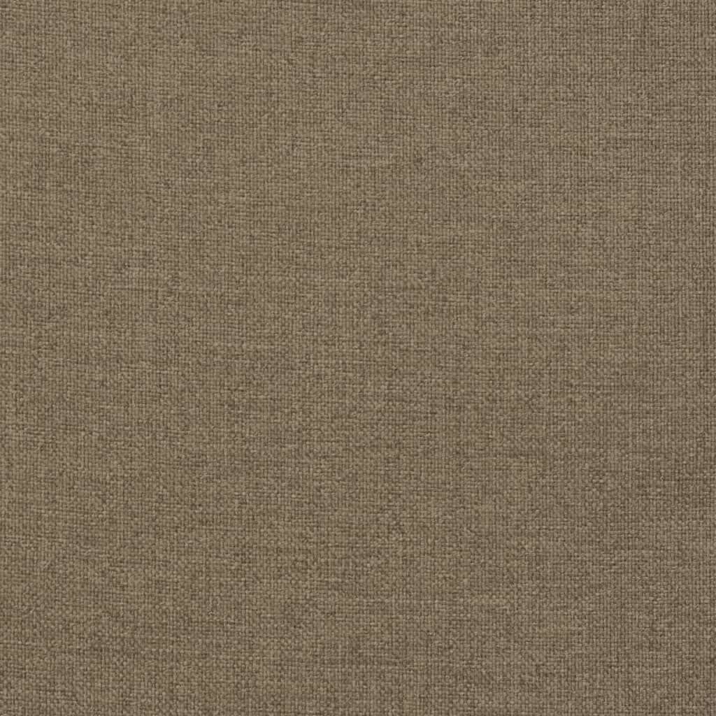 Coussins de chaise à dossier haut lot de 2 taupe mélangé tissu