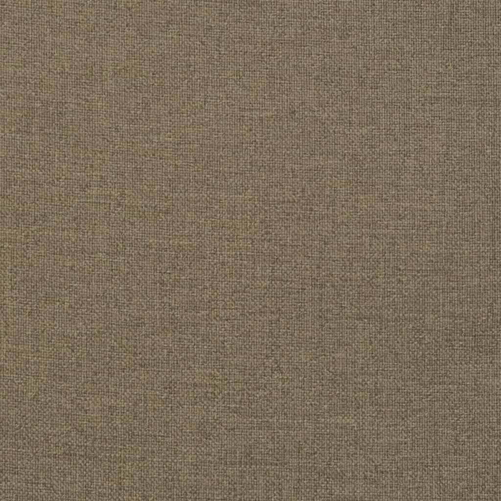 Coussins de chaise à dossier haut lot de 6 taupe mélangé tissu